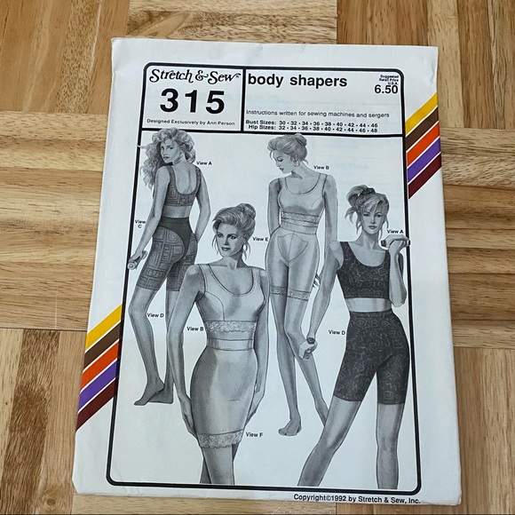 Vintage Stretch & Sew Body Shapers Training Gear Maillot & Bikini Sewing Pattern - Picture 3 of 8